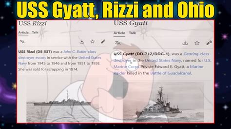 riel gyatt|USS Gyatt, Rizzi and Ohio .